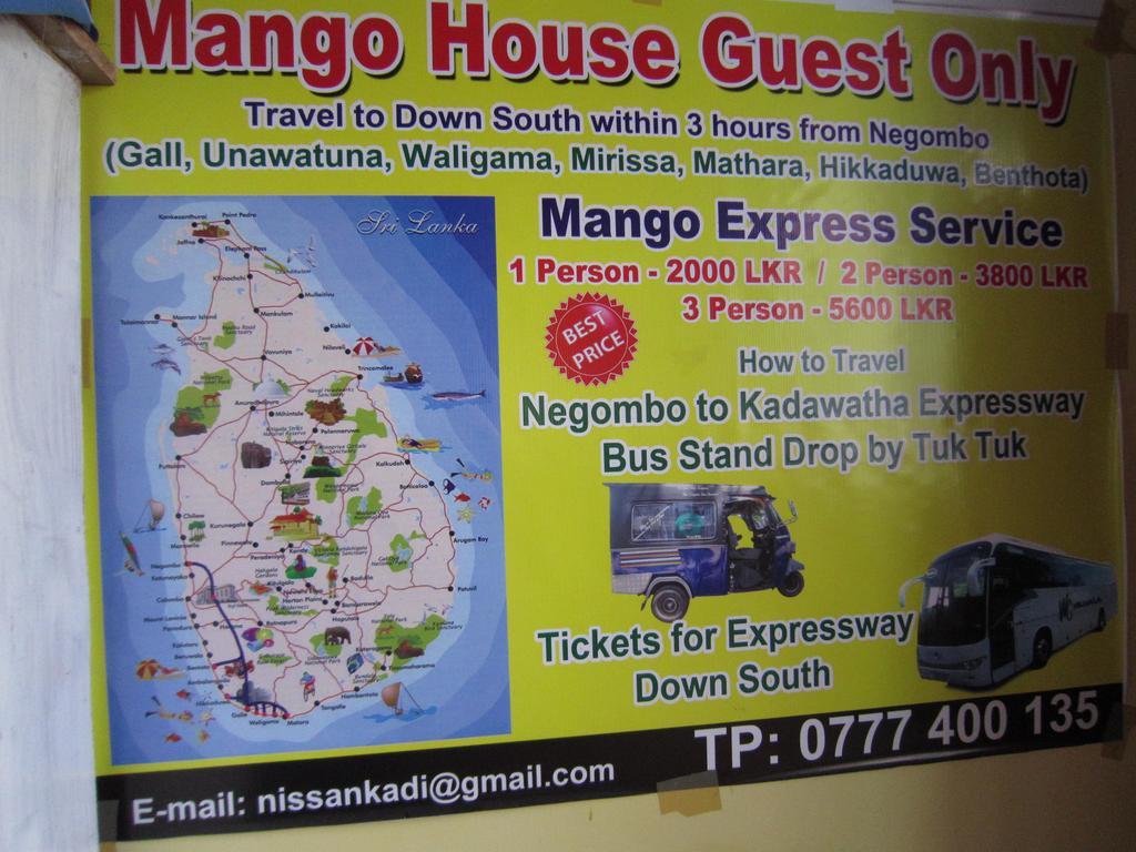 Hotel Yoho Mango House Negombo Exterior foto